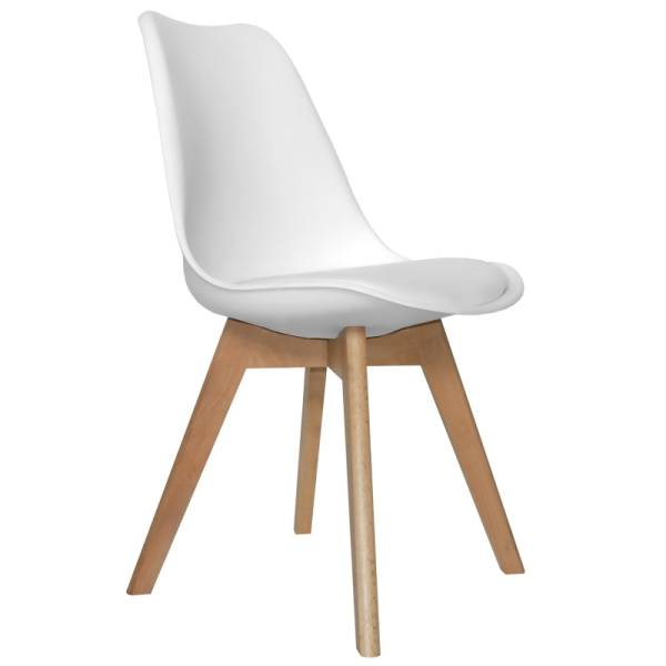 Silla New Tower Wood Blanca Extra Quality