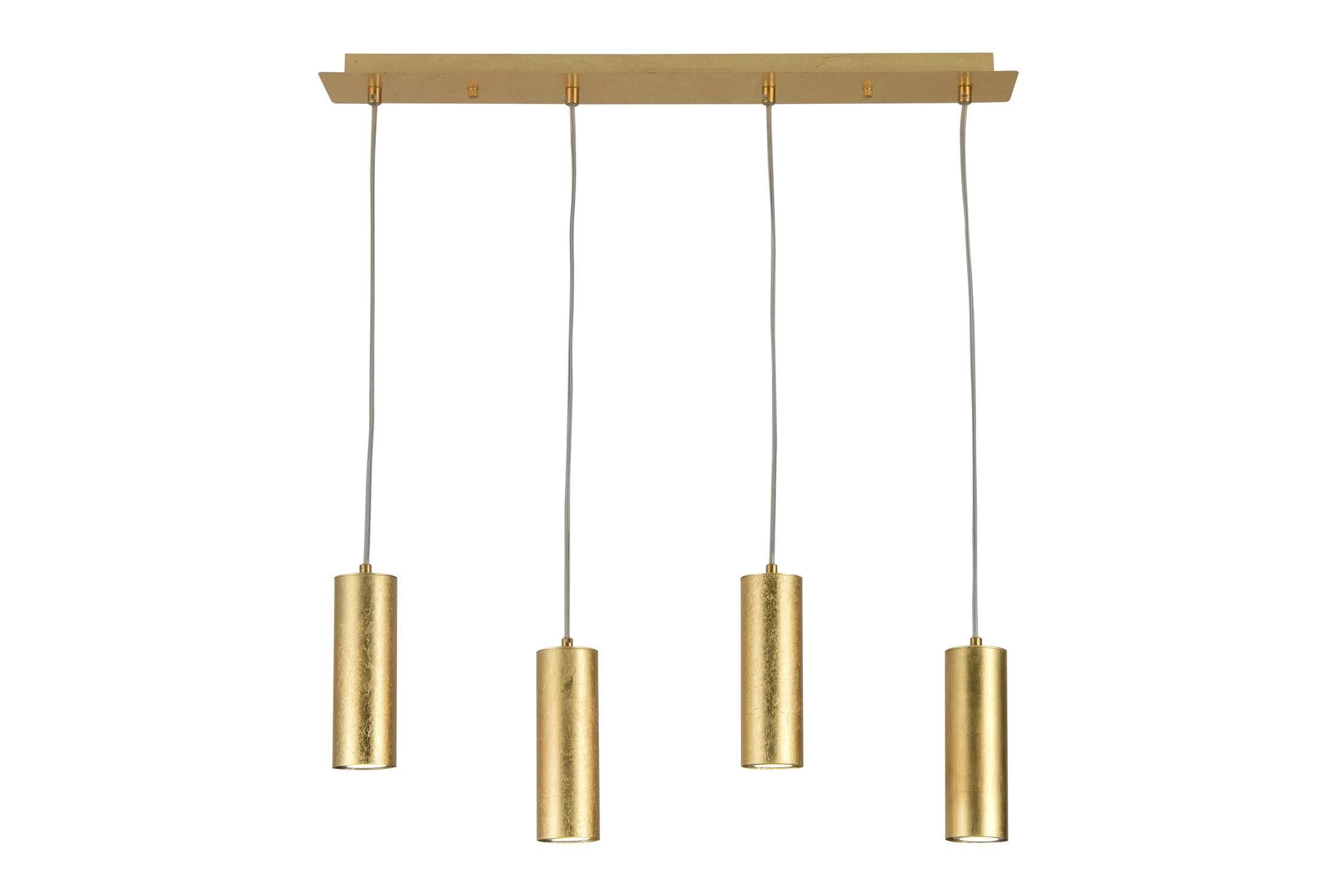Cómo crear un ambiente otoñal en tu hogar con estas 4 tendencias de decoración lampara colgante 4 luces pan de oro